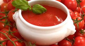 Soupe fine aux tomates fraîches